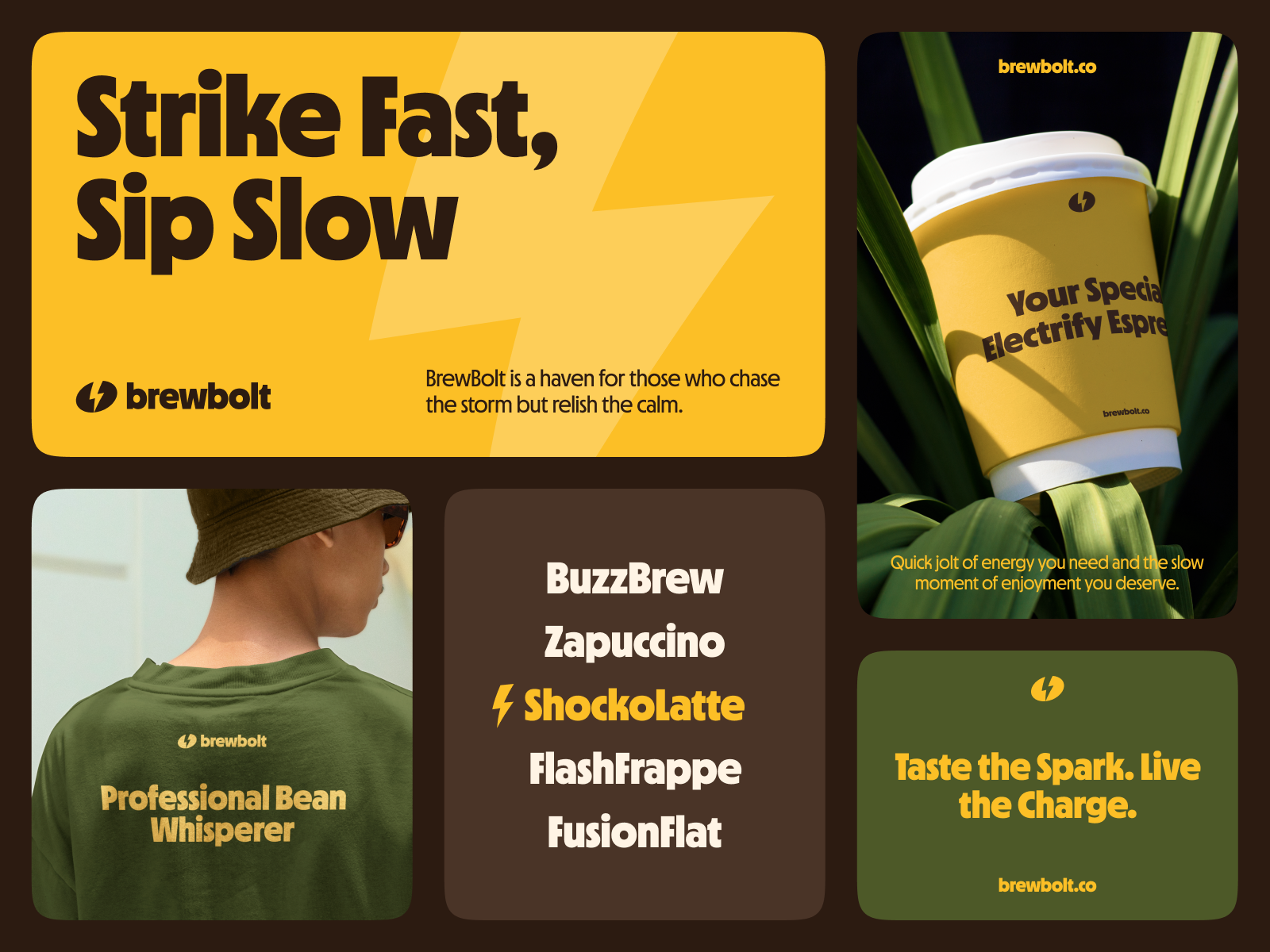 BrewBolt brand identity preview