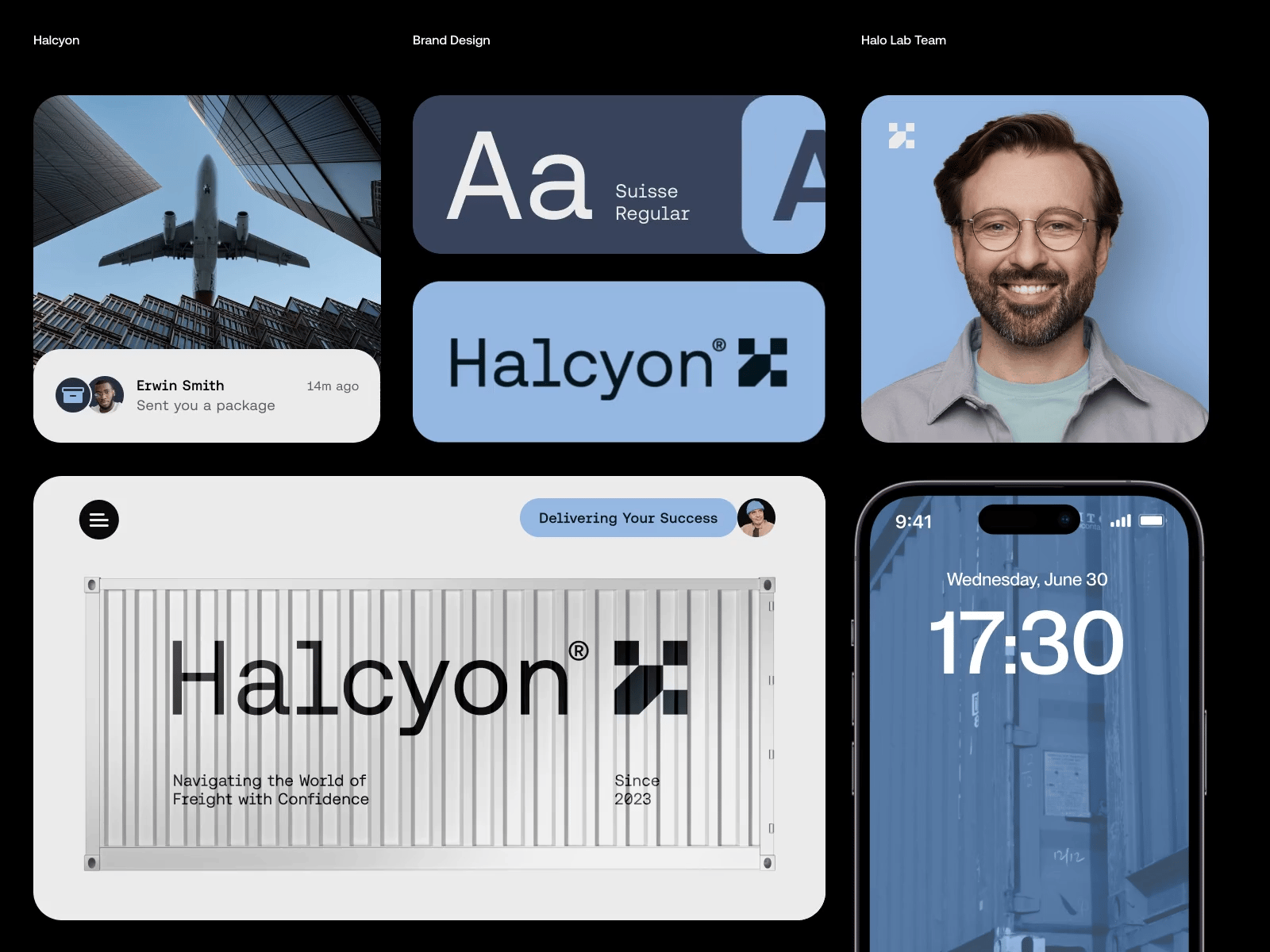 Halcyon brand identity preview