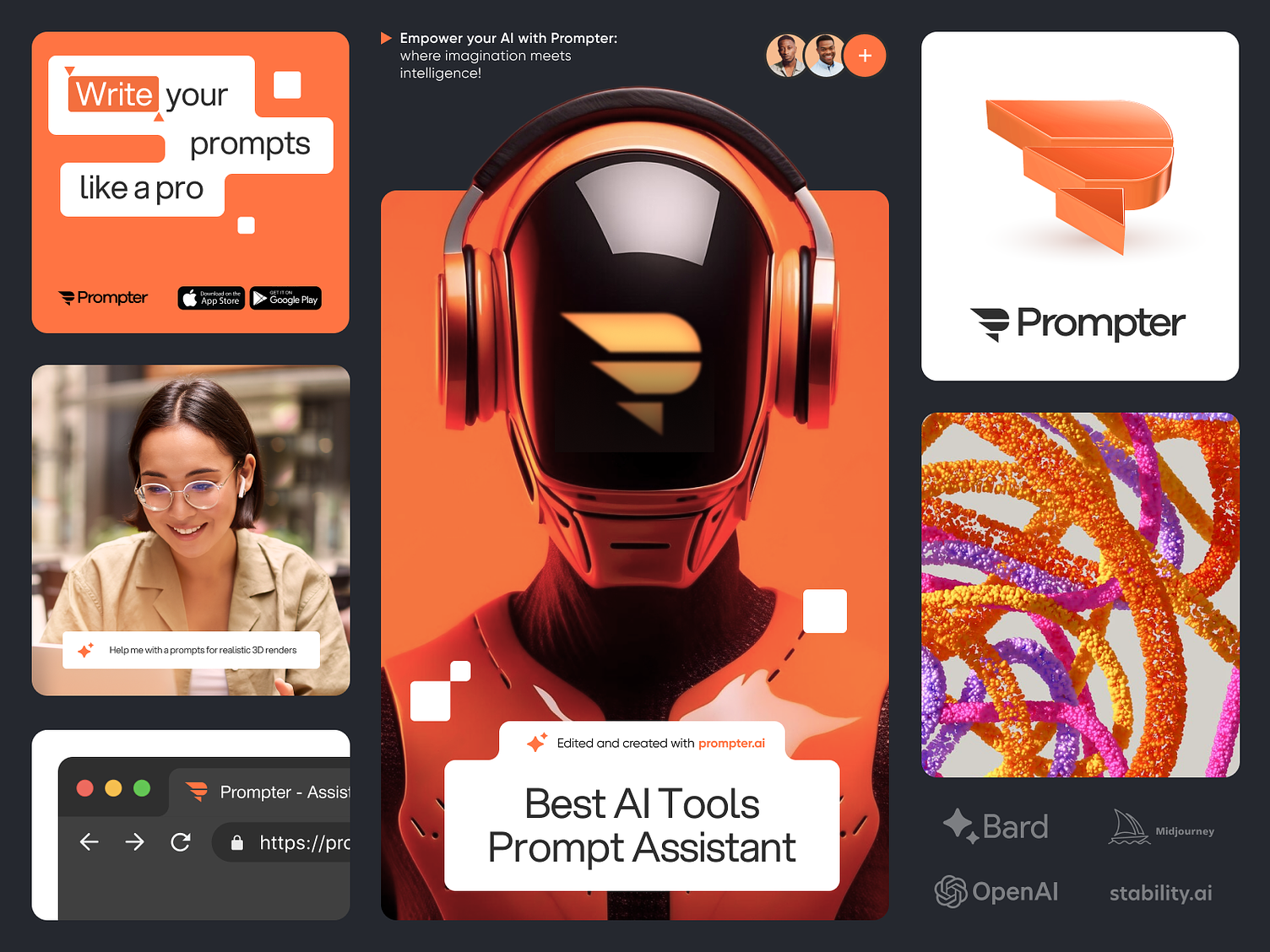Prompter brand identity preview